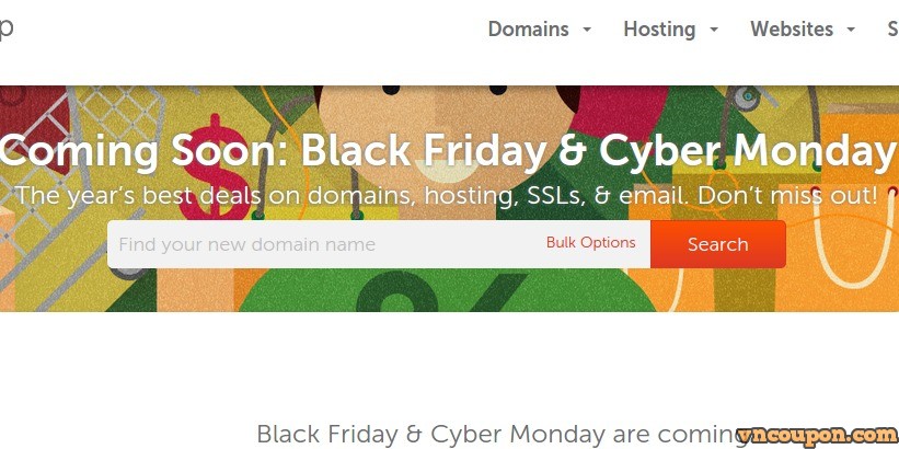 Namecheap – Black Friday 2014 & Cyber Monday Promotion