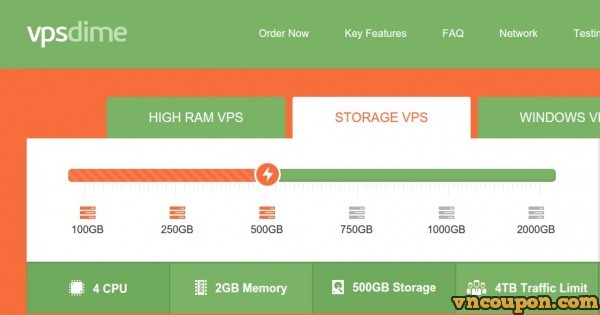 VPSDime - Cheap Storage VPS Hosting up to 2TB storage space