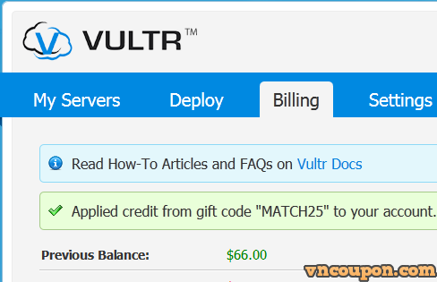 [Cyber Monday 2014] Vultr Promo Specials – Get $25 free in new funds