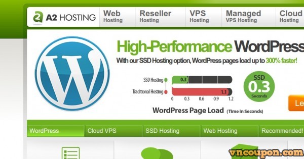 A2 Hosting - Fast WordPress Hosting - 51% off promotion