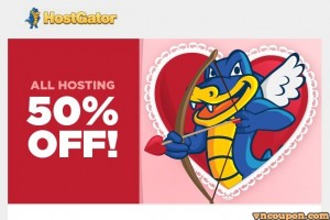 [Valentine’s Day 2015] Hostgator – 50% Off All New Hosting
