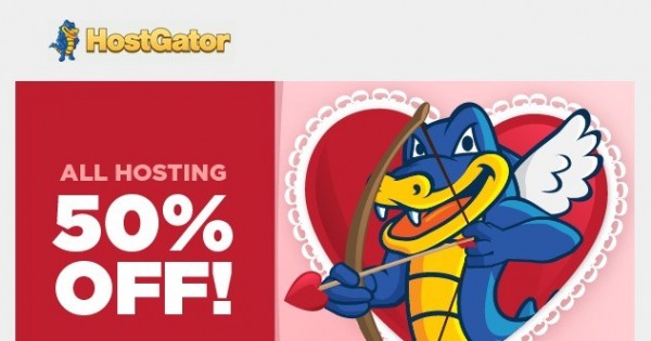 [Valentine's Day 2015] Hostgator - 50% Off All New Hosting