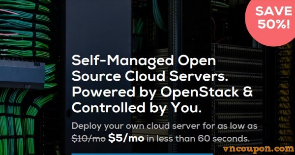 DreamCompute - DreamHost offer 50% Cloud VPS from $5/mo