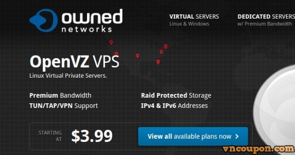 OwnedNetworks - Storage OpenVZ VPS from $13/year