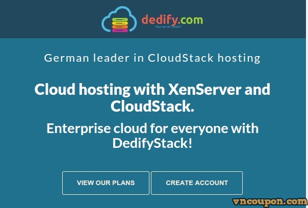 DedifyStack – Private Cloud from 0.004€/h and get 20% credits for free