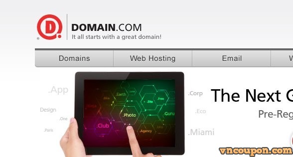 DOMAIN.COM - 50% OFF All Web Hosting Plans