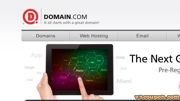 DOMAIN.COM – 50% OFF All Web Hosting Plans