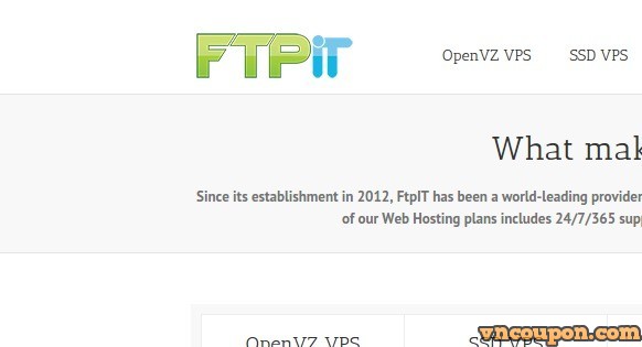 FtpIT - 1 GB RAM VPS Promo, 50% OFF First Month