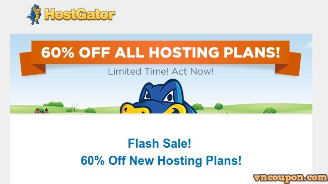 HostGator Flash Sale – 60% Off New Hosting Plans – A Golden Summer Sale