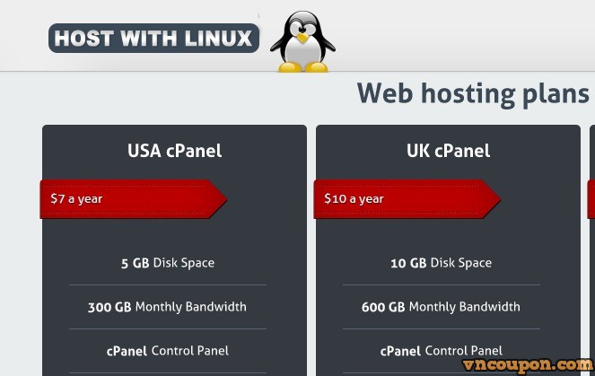 HostWithLinux – Hong Kong VPS start from 2 USD per month