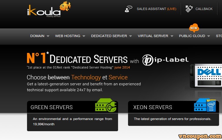 Ikoula Dedicated Server – Core i3/ 8GB RAM/ 1TB HDD/ $14.82/Month