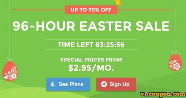 SiteGround - 96 Hour Easter Sale - Up to 70% OFF Web Hosting
