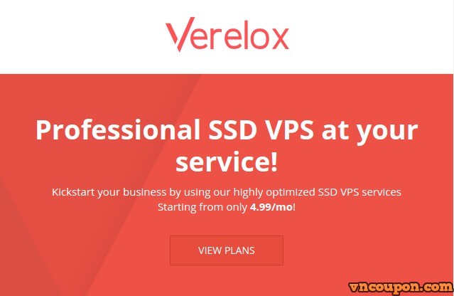 Verelox – 1GB RAM KVM VPS only 2.99 €/mo – 30% OFF Recurring