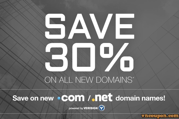 Domain.com – Save 30% OFF for New Domain Registration