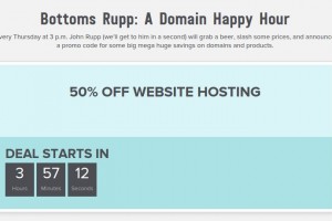 Domain.COM Domain Happy Hour – 50% OFF Web Hosting