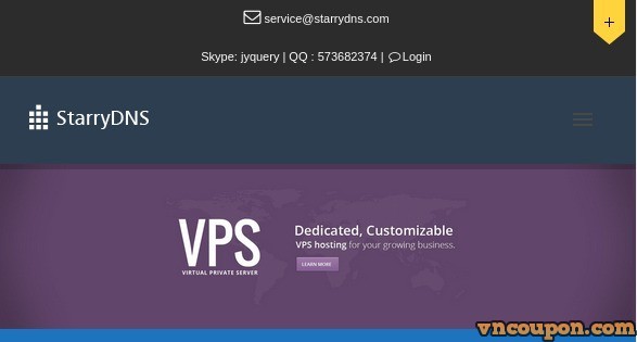 StarryDNS - 30% OFF Special VPS from $7/month in Hong Kong and Japan
