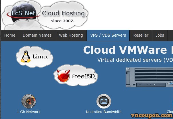 LcSNet Offshore Cloud VPS – 45% discount KVM & 67% discount VMWare