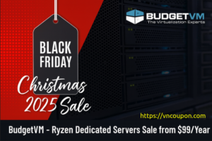 [Christmas 2025 Sale] BudgetVM – Ryzen Dedicated Server Sale from $99/Year