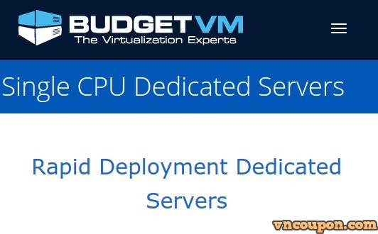 BudgetVM Flash Sale – $30 Recurring Discount & Special Dedicated Servers from $29/mo