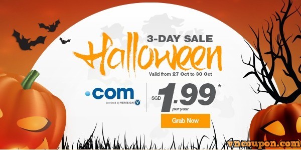 Halloween 2015 Domain Promo Codes & Discount start from $0.99