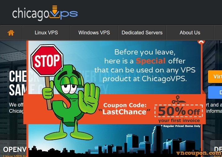 ChicagoVPS – Special OpenVZ & KVM VPS from $1 USD/month for 512MB RAM – 2GB RAM Windows VPS only $6/month