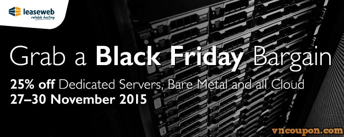 [Black Friday 2015] – LeaseWeb – 25% OFF for Life Dedicated Servers + Public & Private Cloud