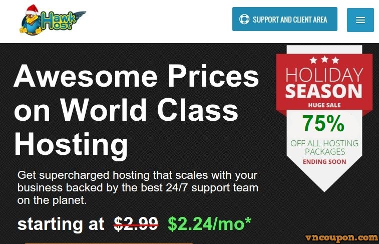 [Xmas 2015] Hawk Host – Seven Days of Christmas Sale