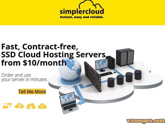 SimplerCloud – 50% OFF 1GB RAM KVM SSD VPS only $5/month in Singapore