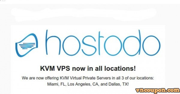 Hostodo - KVM VPS now in all locations - 62.5% OFF for life Coupon starting $1.5/month