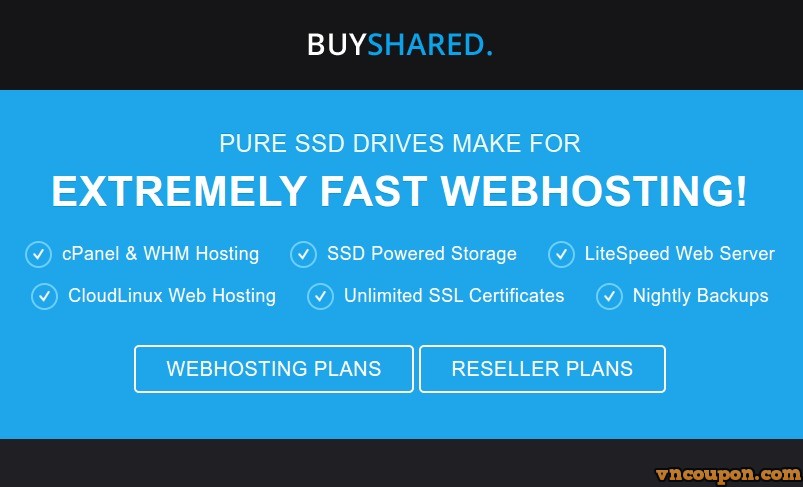 BuyVM.NET – BuyShared Shared Hosting $8/year, Resellers Hosting $2.00/month, Dedicated IPv4, Free SSL Certificates