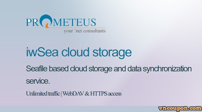 iwSea Cloud Storage – Prometeus’s New Service from €29/year for 200GB Cloud Space – Try free for 1 year
