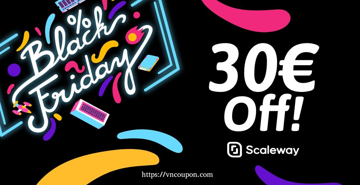 [Black Friday 2018] Scaleway – BareMetal SSD cloud servers 4 ARM Cores + 2GB RAM + 50GB SSD from 2,99 €/month