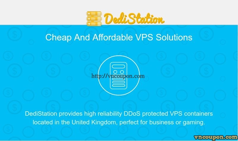 Dedistation – DDoS Protected UK VPS Offers 2GB RAM $15 Yearly