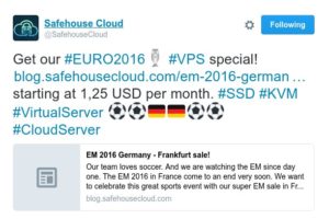 EURO 2016 sale! VPS special from Safehouse Cloud in Frankfurt, Germany