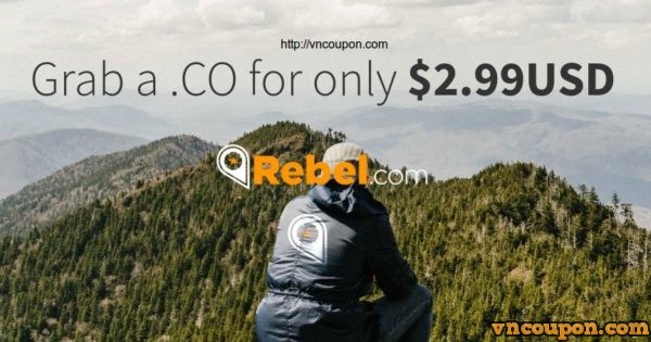 Rebel.com - Grab a .CO domain for only $2.99USD