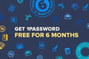 1Password – New Subscription Service – get 6 months free!