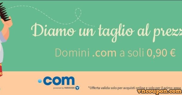 Register.it - Get .COM Domain Name For Only 0.9€