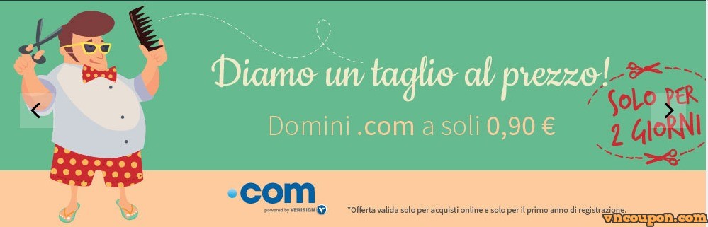 Register.it – Get .COM Domain Name For Only 0.9€