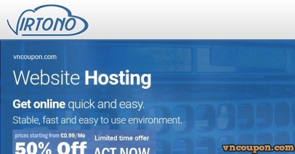 Virtono offer cPanel SSD Hosting from €9/Year