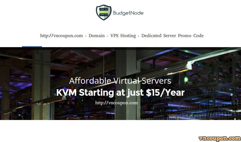 BudgetNode – Special KVM VPS in Netherlands from $15/year