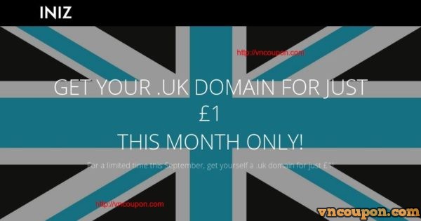 INIZ - Get your .UK Domain for just £1 for first year - No limits