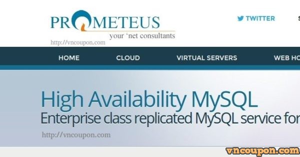 Prometeus lauching High Availability MySQL Service for businesses - 20% OFF Promo Code