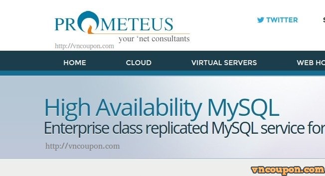 Prometeus lauching High Availability MySQL Service for businesses – 20% OFF Promo Code