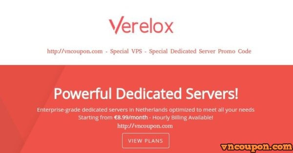 Verelox – Special Dedicated Servers from €8.99/month