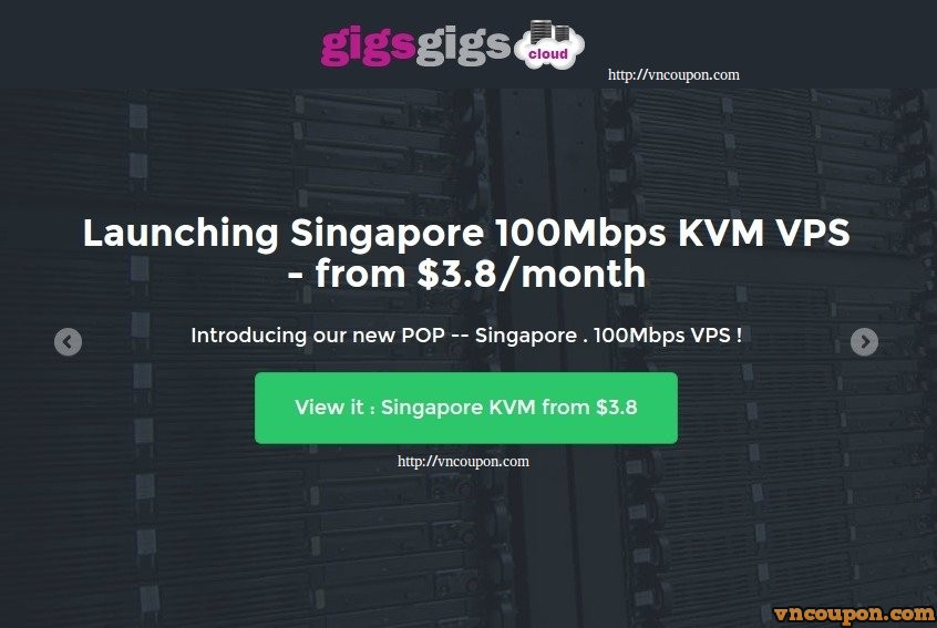 GigsGigsCloud Launching KVM SSD VPS in Singapore from $36/year