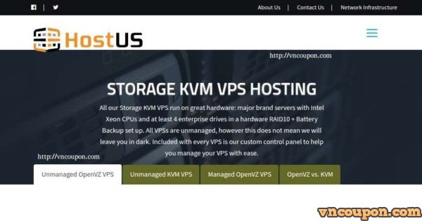 HostUS - Storage KVM VPS from $10/quarter or $33/year