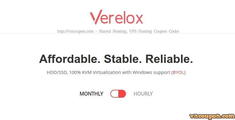 Verelox – 20% OFF Recurring KVM VPS from €2.39/month