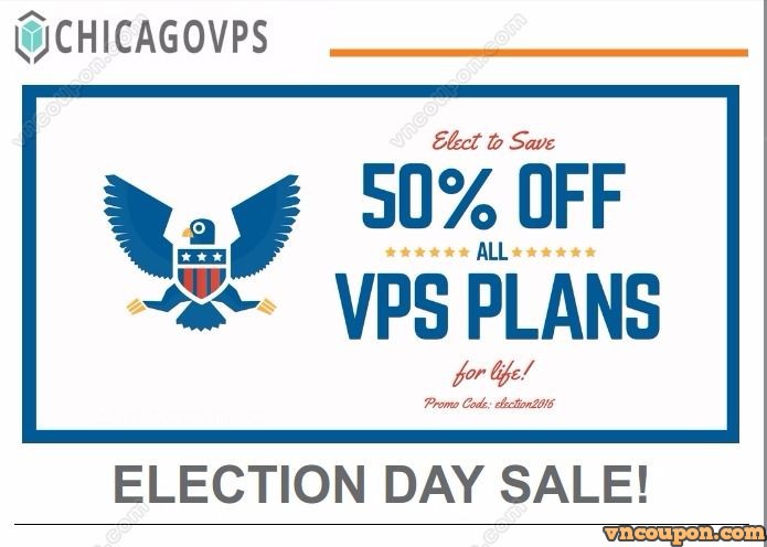 ChicagoVPS – 50% OFF Election Day Sale! – 2GB RAM Windows VPS from $4.97/month