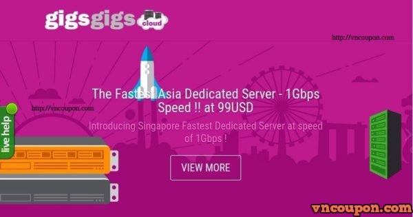 [12.12 Promotion] GigsGigsCloud - Hong Kong & Singapore VPS from $1.8 USD/month