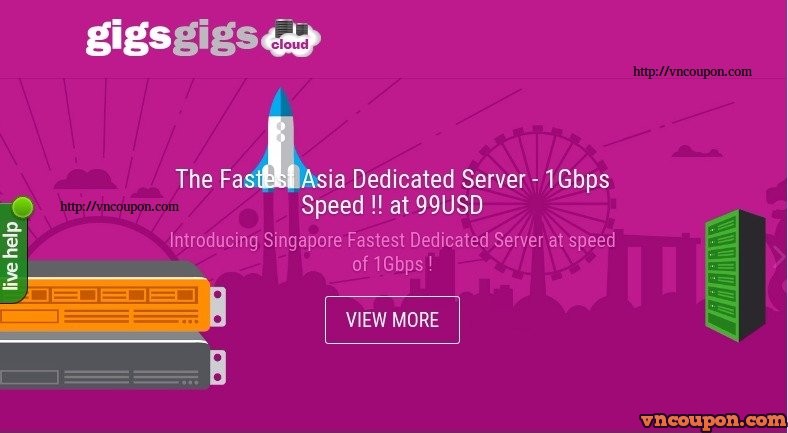 [12.12 Promotion] GigsGigsCloud – Hong Kong & Singapore VPS from $1.8 USD/month